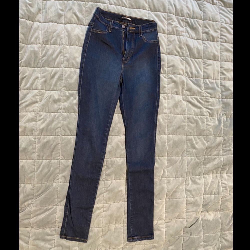 Super high waisted skinny jeans